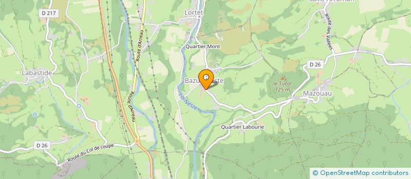 localisation de l'entreprise MONSIEUR LAURENT ESCUDE  BAZUS-NESTE