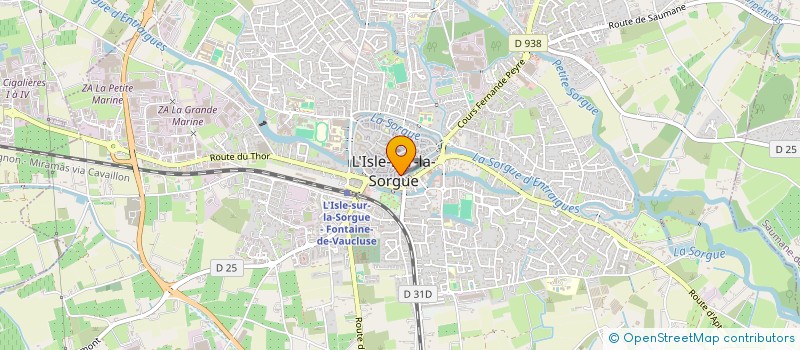 localisation de l'entreprise MONSIEUR LAURENT ESPANET  L'ISLE-SUR-LA-SORGUE