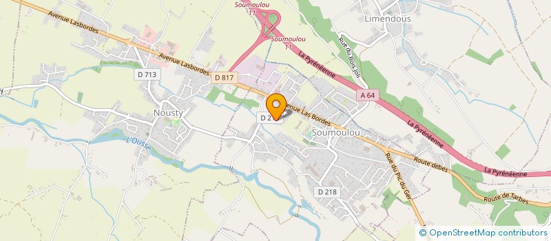 localisation de l'entreprise MONSIEUR LAURENT ETCHAMENDY  LONS