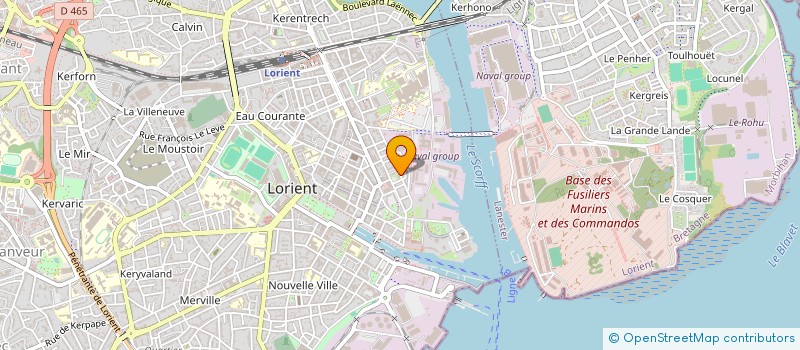 localisation de l'entreprise MONSIEUR LAURENT EVRARD  LORIENT