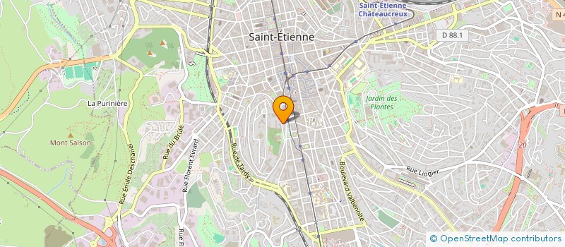 localisation de l'entreprise MONSIEUR LAURENT EXBRAYAT  SAINT-ETIENNE