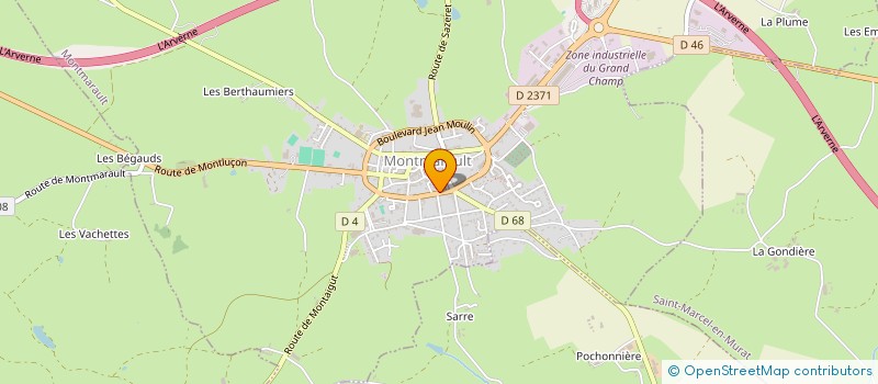 localisation de l'entreprise MONSIEUR LAURENT EYMARD  MONTMARAULT