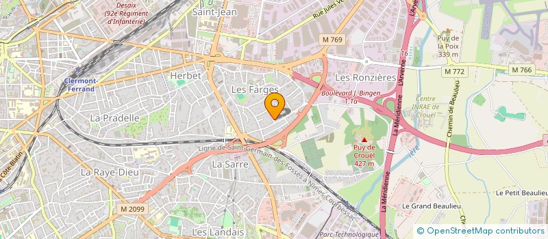 localisation de l'entreprise MONSIEUR LAURENT FABIEN  CLERMONT-FERRAND