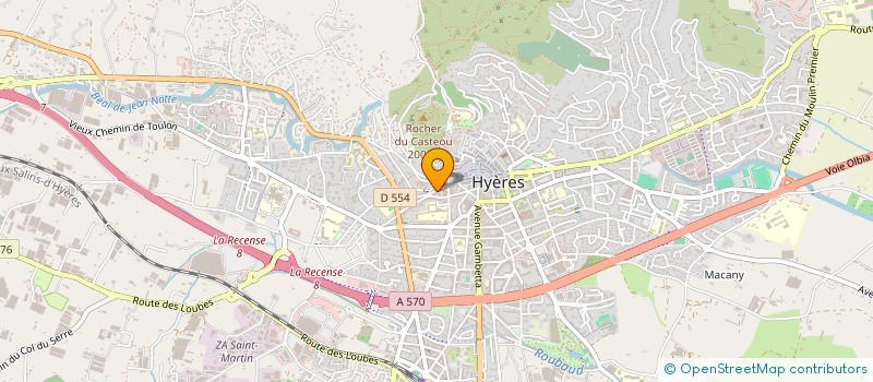 localisation de l'entreprise MONSIEUR LAURENT FABRE à HYERES