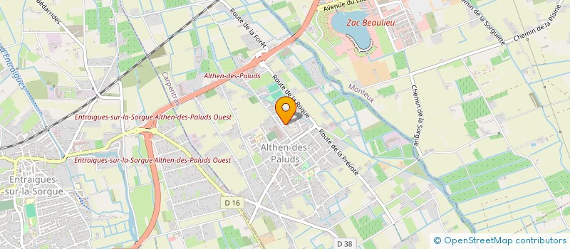 localisation de l'entreprise MONSIEUR LAURENT FABRE à ALTHEN-DES-PALUDS