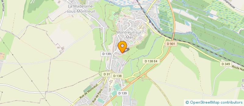 localisation de l'entreprise MONSIEUR LAURENT FABRYCZNY  MONTREUIL-SUR-MER