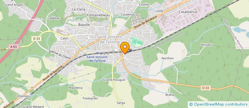 localisation de l'entreprise MONSIEUR LAURENT FAGETTE  SAINT-GEOURS-DE-MAREMNE