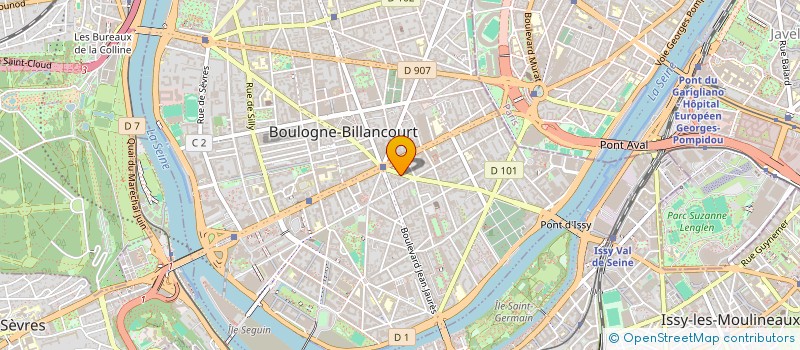 localisation de l'entreprise MONSIEUR LAURENT FAIVRE à BOULOGNE-BILLANCOURT