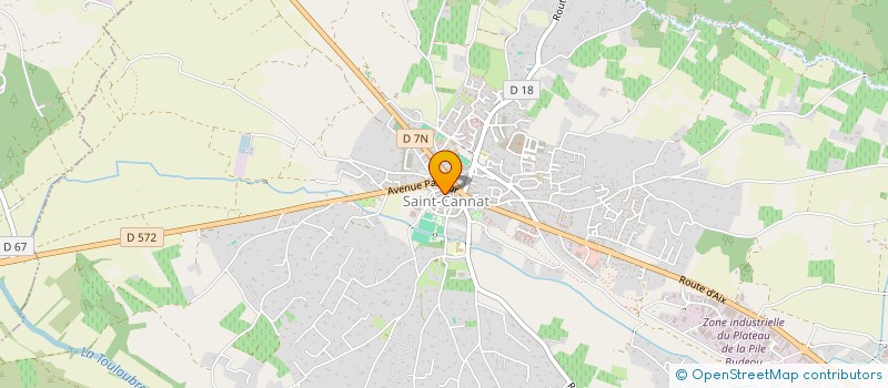 localisation de l'entreprise MONSIEUR LAURENT FAKAME  SAINT-CANNAT