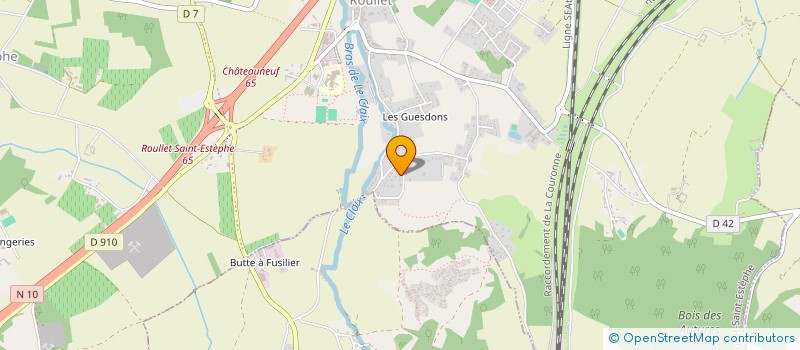 localisation de l'entreprise MONSIEUR LAURENT FAURE  ROULLET-SAINT-ESTEPHE