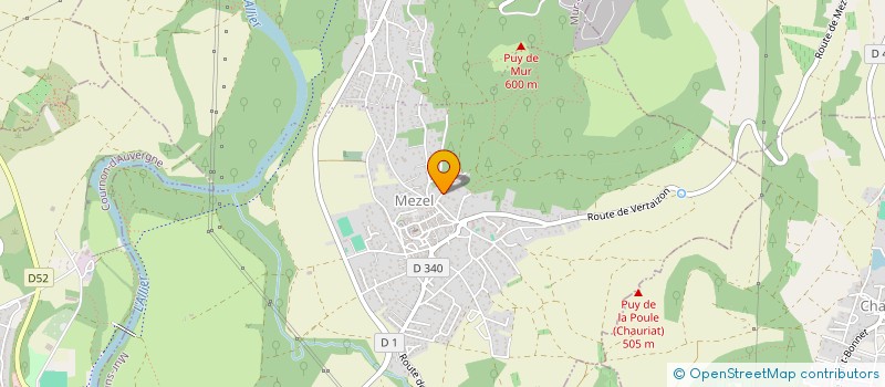 localisation de l'entreprise MONSIEUR LAURENT FAURIOL  MUR-SUR-ALLIER