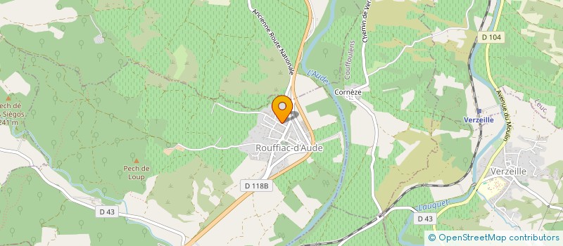 localisation de l'entreprise MONSIEUR LAURENT FAVIE  ROUFFIAC-D'AUDE