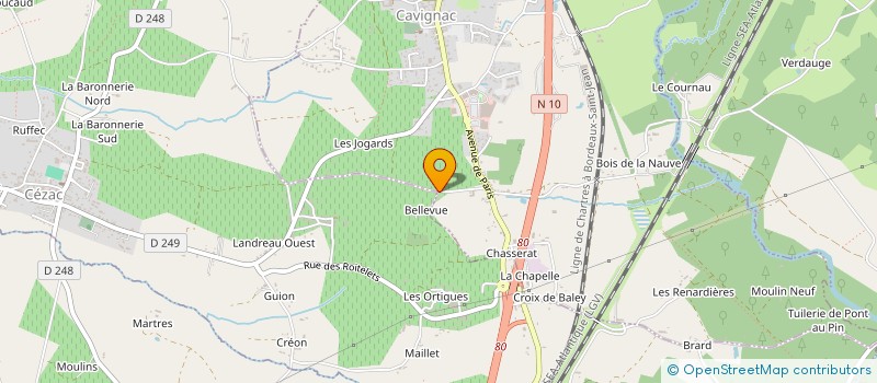 localisation de l'entreprise MONSIEUR LAURENT FAVREAU  LAPOUYADE