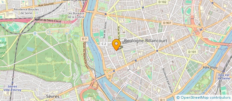 localisation de l'entreprise MONSIEUR LAURENT FAY à BOULOGNE-BILLANCOURT