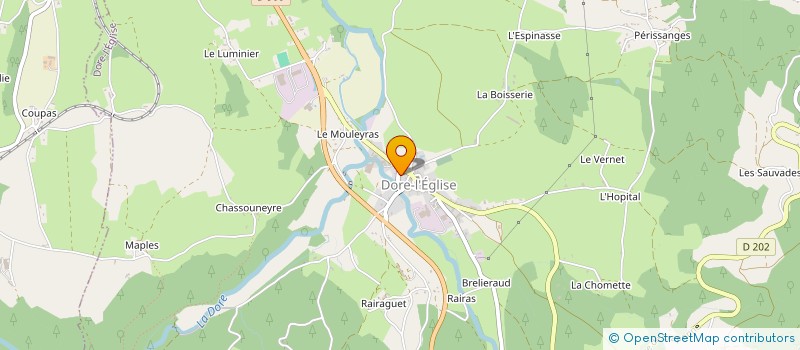 localisation de l'entreprise MONSIEUR LAURENT FAYE à ARLANC