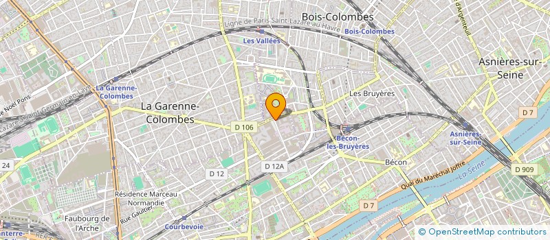 localisation de l'entreprise MONSIEUR LAURENT FAYE à COURBEVOIE