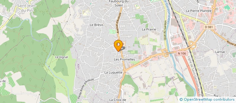 localisation de l'entreprise MONSIEUR LAURENT FENDT à ALES