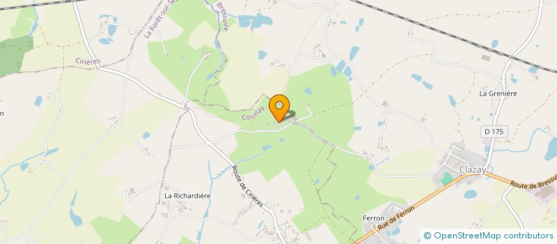 localisation de l'entreprise MONSIEUR LAURENT FENNETEAU  COURLAY