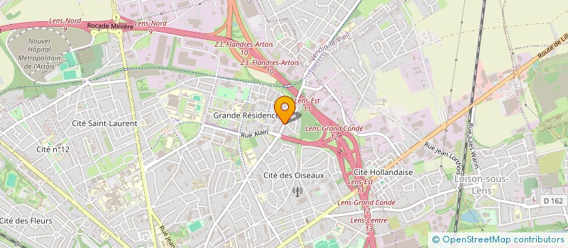 localisation de l'entreprise MONSIEUR LAURENT FERET  LENS