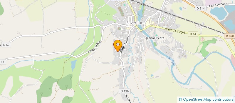 localisation de l'entreprise MONSIEUR LAURENT FERNANDEZ à SAVERDUN