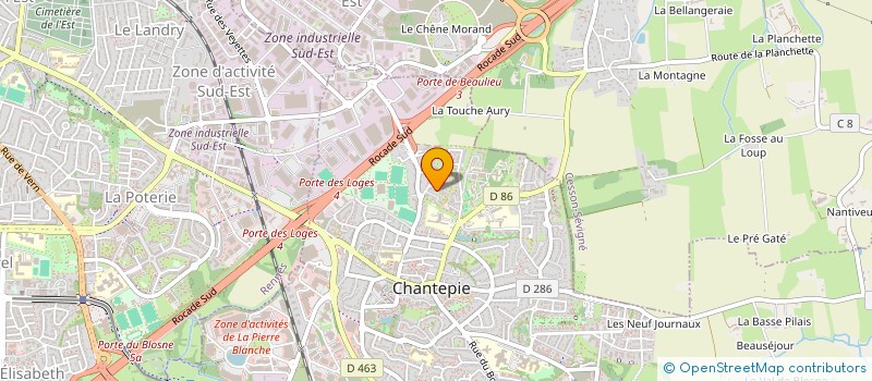 localisation de l'entreprise MONSIEUR LAURENT FERRANT à CHANTEPIE