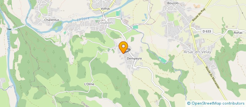 localisation de l'entreprise MONSIEUR LAURENT FERRET à COUBON