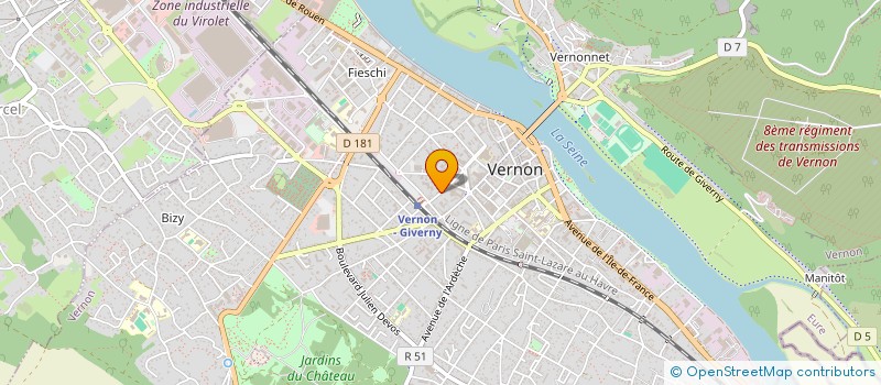 localisation de l'entreprise MONSIEUR LAURENT FESSART à VERNON
