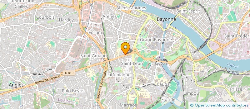 localisation de l'entreprise MONSIEUR LAURENT FEUILLADE à BAYONNE