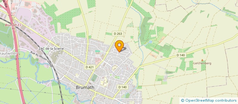 localisation de l'entreprise MONSIEUR LAURENT FICHTER  BRUMATH