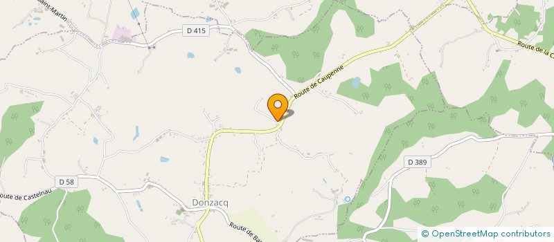 localisation de l'entreprise MONSIEUR LAURENT FIELDER  DONZACQ