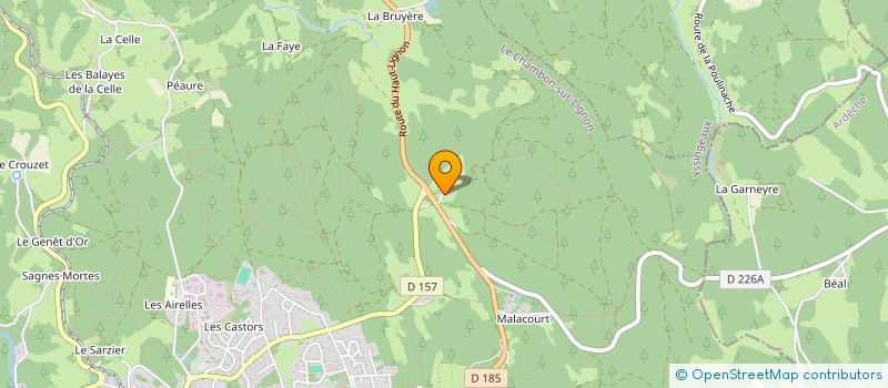 localisation de l'entreprise MONSIEUR LAURENT FILLIT  LE CHAMBON-SUR-LIGNON