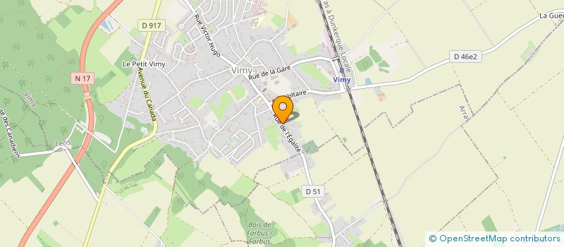 localisation de l'entreprise MONSIEUR LAURENT FLAMENT à VIMY