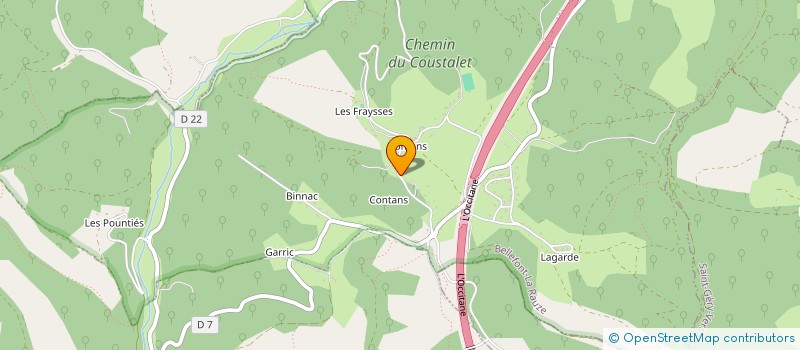 localisation de l'entreprise MONSIEUR LAURENT FLAUJAC  BELLEFONT-LA RAUZE