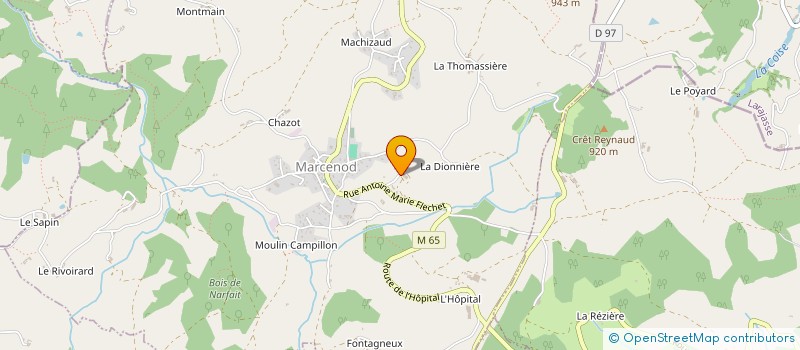 localisation de l'entreprise MONSIEUR LAURENT FLECHET à MARCENOD
