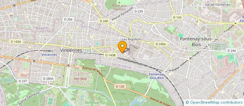 localisation de l'entreprise MONSIEUR LAURENT FLIN à VINCENNES