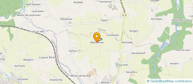 localisation de l'entreprise MONSIEUR LAURENT FLOCH  GUIMILIAU