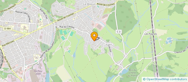 localisation de l'entreprise MONSIEUR LAURENT FLUCHER  LE BREUIL