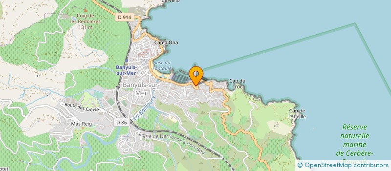 localisation de l'entreprise MONSIEUR LAURENT FONT  BANYULS-SUR-MER