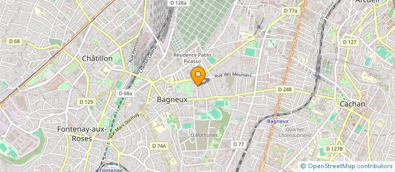 localisation de l'entreprise MONSIEUR LAURENT FONTAINE à BAGNEUX