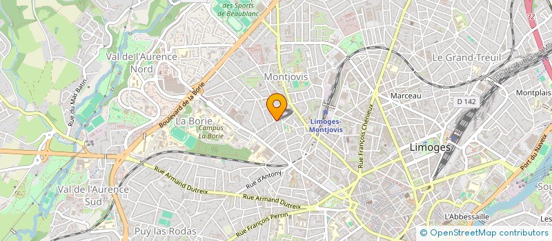 localisation de l'entreprise MONSIEUR LAURENT FONTANILLE à LIMOGES