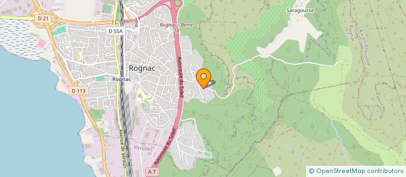 localisation de l'entreprise MONSIEUR LAURENT FORTE  ROGNAC