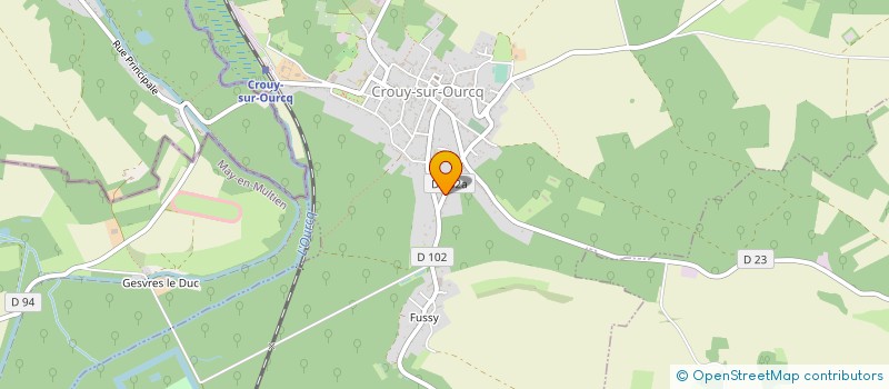 localisation de l'entreprise MONSIEUR LAURENT FOUCRIER  CROUY-SUR-OURCQ