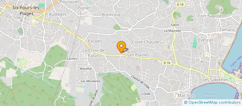 localisation de l'entreprise MONSIEUR LAURENT FOUET à LA SEYNE SUR MER