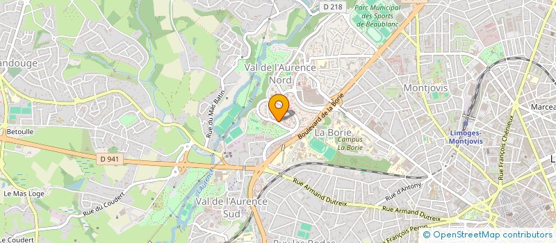 localisation de l'entreprise MONSIEUR LAURENT FOUILLOUX à LIMOGES