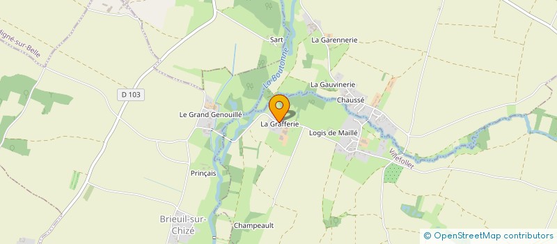 localisation de l'entreprise MONSIEUR LAURENT FOULADOUX  VILLEFOLLET