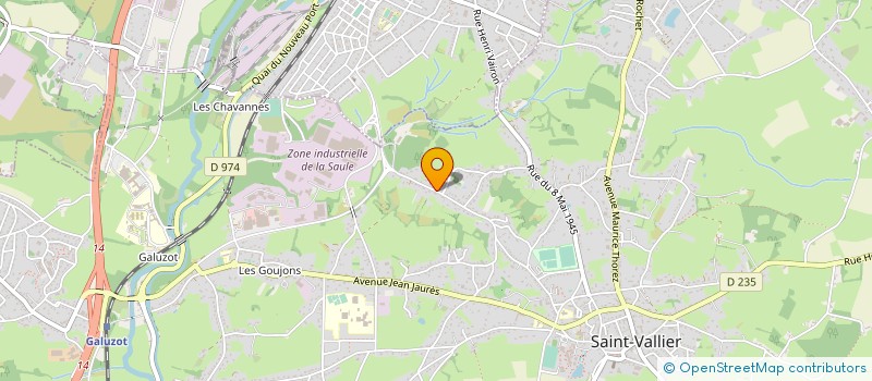 localisation de l'entreprise MONSIEUR LAURENT FOURCHER à SAINT-VALLIER