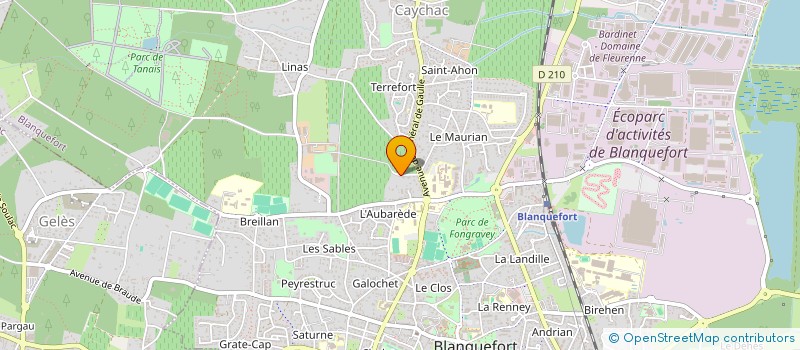 localisation de l'entreprise MONSIEUR LAURENT FOURGEOT à BLANQUEFORT