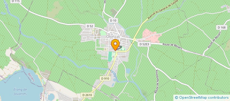 localisation de l'entreprise MONSIEUR LAURENT FOURNIE  OLONZAC