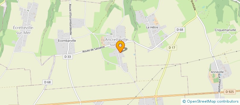 localisation de l'entreprise MONSIEUR LAURENT FOURNIL  ANCRETTEVILLE-SUR-MER