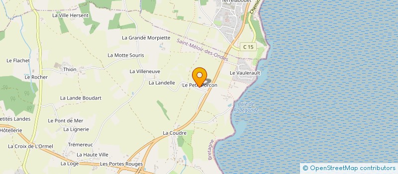 localisation de l'entreprise MONSIEUR LAURENT FRABOULET  SAINT-MELOIR-DES-ONDES